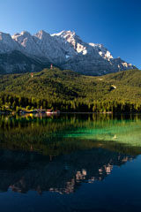 Mount Zugspitz and Lake Eibsee