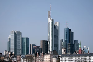 skyline of Frankfurt, Germany